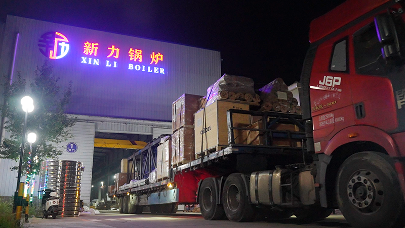 凌晨1点，dafa大发锅炉的灯还亮着——为客户发出一台25吨生物质锅炉